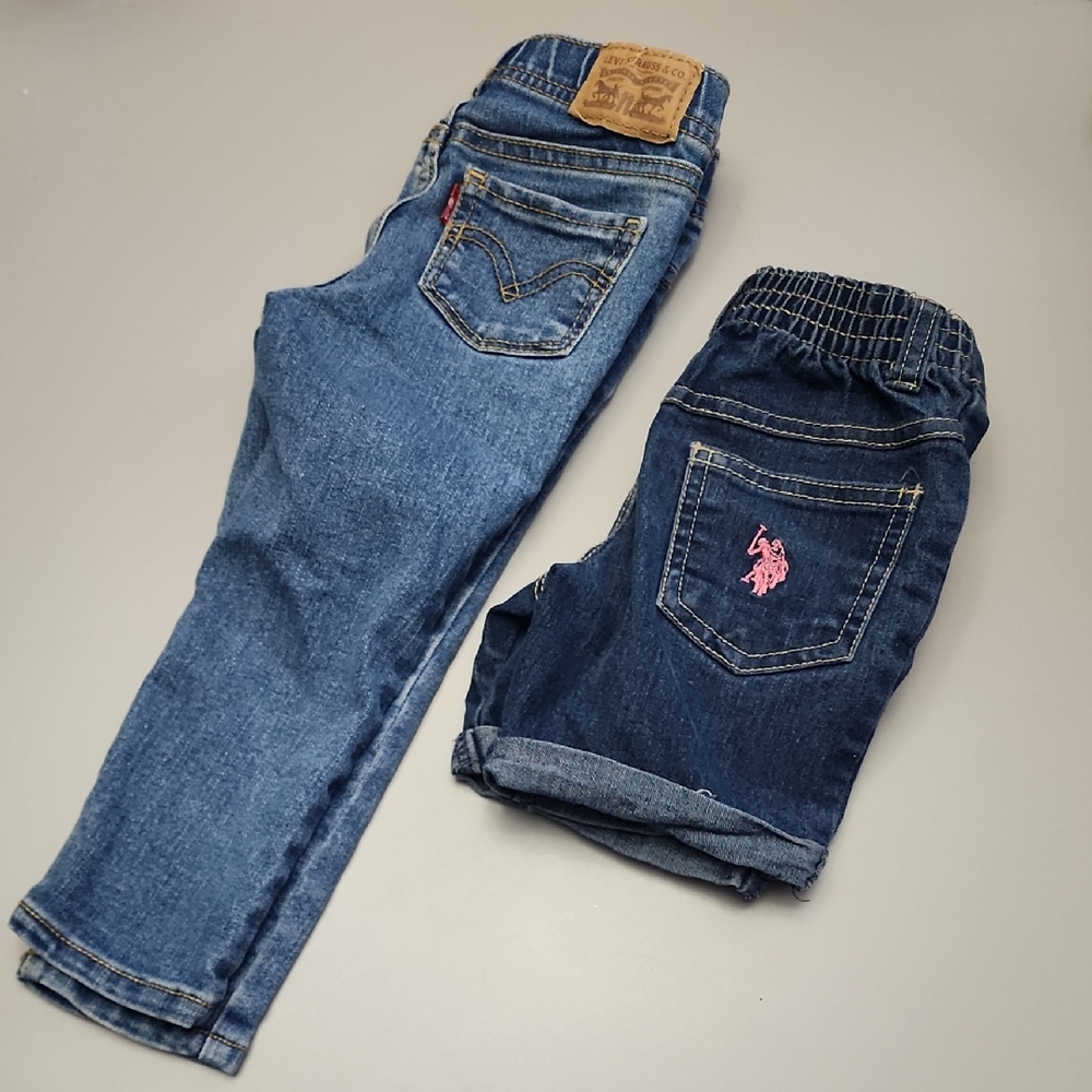Levi's Kids Blue Denim Shorts